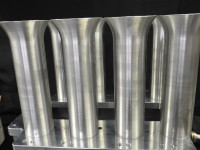 TW-225  RAM TUBE FULL BELL   Aluminum One Piece  9.5" Tall  w 2-1/4" OD AT BOTTOM .062" wall  USA